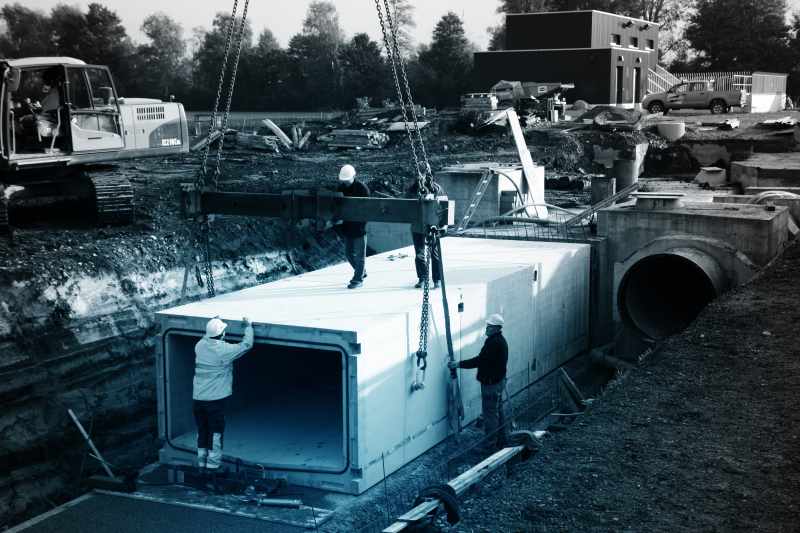 SulserElemente_Abwasserkanäle_Hochwasserentlastung Tiefriet, Sargans SulserElemente_Abwasserkanäle_Hochwasserentlastung Tiefriet, Sargans