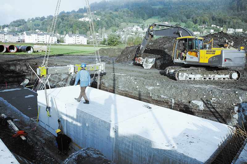 SulserElemente_Abwasserkanäle_Hochwasserentlastung Tiefriet, Sargans SulserElemente_Abwasserkanäle_Hochwasserentlastung Tiefriet, Sargans